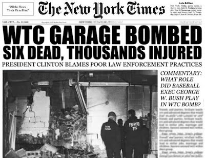 Image result for world trade center 1993 bombing newspaper images